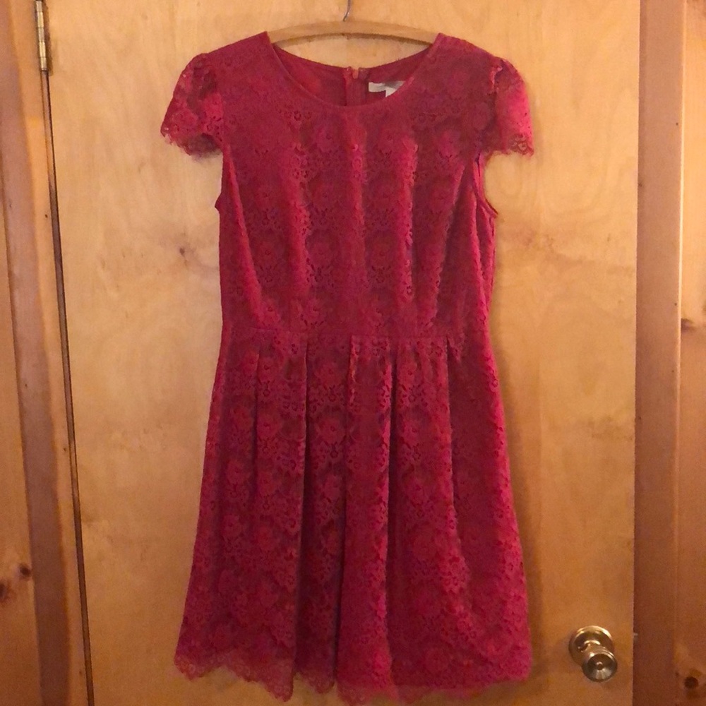 Forever 21 Red Lace Dress